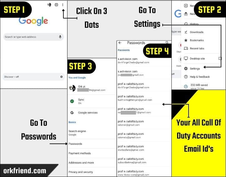 How do you find your call of duty mobile account email id, Your All Call Of Duty Accounts Email Id's-min, what is my call of duty account email id, what is my activision account email id