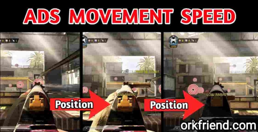 What is ADS Movement Speed in Call of Duty Mobile, codm ads speed example