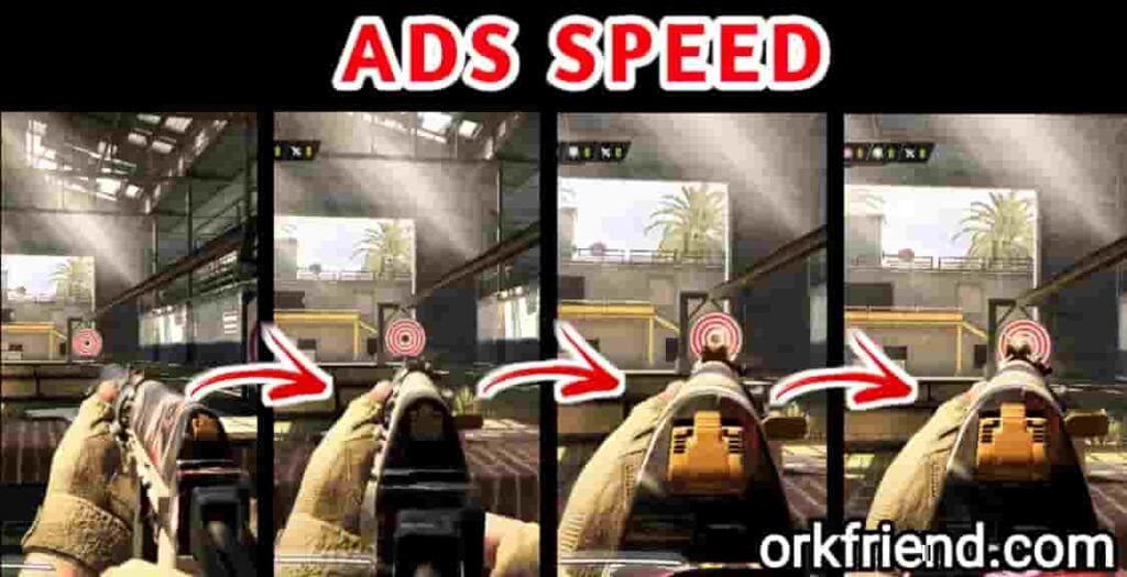 What is ADS Speed in Call Of Duty Mobile, ads speed example in codm, ads speed image