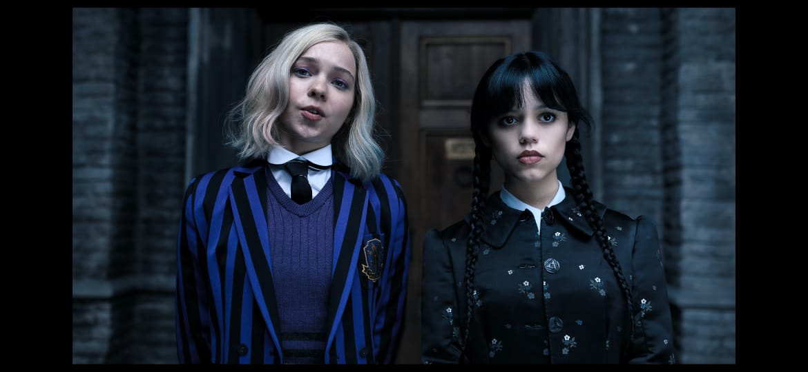 Wednesday Addams with Enid Sinclair